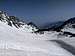 Seasonal lake as seen from the base of the northeast couloir