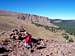 Climbing Marsh Peak's south...