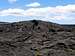 Raised earth and lava from an...