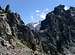 Mont Paramont 3301m viewed through a notch of the Denti d'Ameran