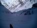 skiing in middle couloir of...