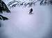 skiing in left couloir of...