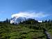 Lenticular clouds over Rainier