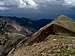 Looking east from between the twins. Northeast ridge in lower left. 7-31-06