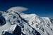 The Mont Blanc massif from Aiguiile du Midi