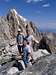 Middle Teton summit with two friends