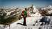 Hans on the summit with Matterhorn behind