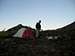 Campsite under Jackita Ridge