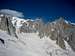 Panoramic view of Mont Blanc and Grand Capucin