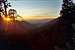 Sunset hiking down San Gorgonio