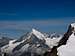 Weisshorn and Bishorn from summit Allalin