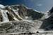 The East Jutmo Glacier climbs to a col on the south-eastern aspect of Khani Basa Sar at around 5600m