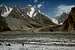 Trekking towards the East Jutmo Glacier with Khani Basa Sar looming ahead