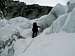 More ice cliff climbing