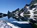 Riegelhuth, Pridham, and Kehrlein Minarets Reflecting in Cecile Lake