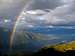 Rainbow over lake Te Anau