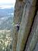 Climbers Atop the Durrance Crack. Devils Tower, Wyoming