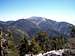 View of Charlton Peak, Jepson Peak and Mount San Gorgonio from Anderson Peak