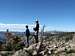 Von and Tom overlook Summit City Canyon - Mokelumne Peak to right