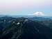 Mt. Rainier, Adams, St. Helens (look closely)