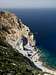White cliffs and an emerald sea