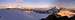 Panoramic view: Sunrise over Grand Combin