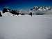 on the Glacier du Geant