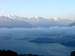 Bernese Alps above Lake Thune