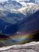 Rainbow below the Asulkan glacier