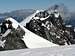 Pollux, 4092m, the ridge of Breithorn and Matterhorn, 4478m.