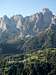 Mountain village in Dolomites