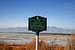 Historic marker by the Great Salt Lake