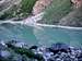 Glacial lake at Hisper Glacier, Karakoram, Pakistan