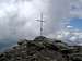 Summit cross Gross Muttenhorn 3099m