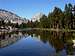 Arrow Peak reflection en route to Bench Lake