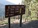 Mt. Pinos Trail trailhead sign