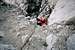 Moynier Couloir melted out loose crap