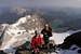 Climbers on Mt Assiniboine North Ridge