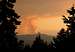 A fire burns SW of Union Peak