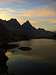 Mt. Ritter & Banner Peak over Cecile Lake