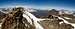 Pano from the summit of Gran Paradiso.The Grivola in the background.