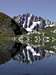 Grand Golliat <i>3238m</i> and its reflection <br> in the upper Lac de Fenêtre <i>(2495m)</i>