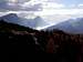 Cortina d'Ampezzo under a curtain of clouds