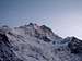 The last sun hitting the Jungfrau