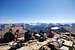 group enjoying a well deserved lunch atop Mount Siyeh (10,014 ft.)
