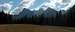 Tatras highest peaks, from the bottom of the valley <a href=