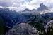 The Sextener Dolomiten with Drei Zinnen seen from Monte Piana