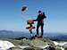 Flying kites on the summit - 3/15/2009