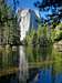 Middle Cathedral Rock from Merced River