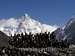 View of K2 with Karakorum Explorers staff